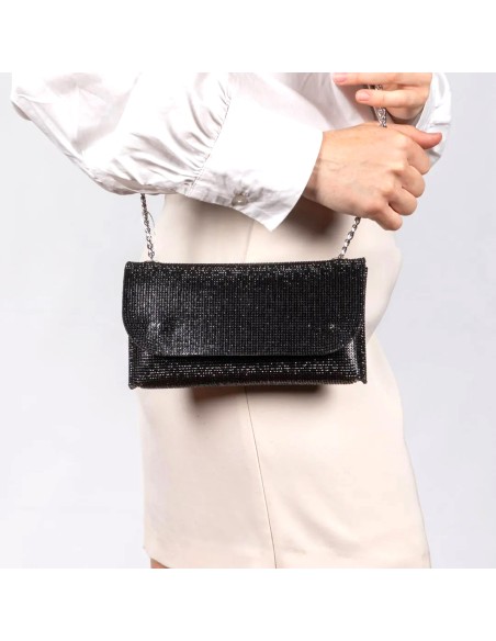 Kharisma pochette elegante con strass